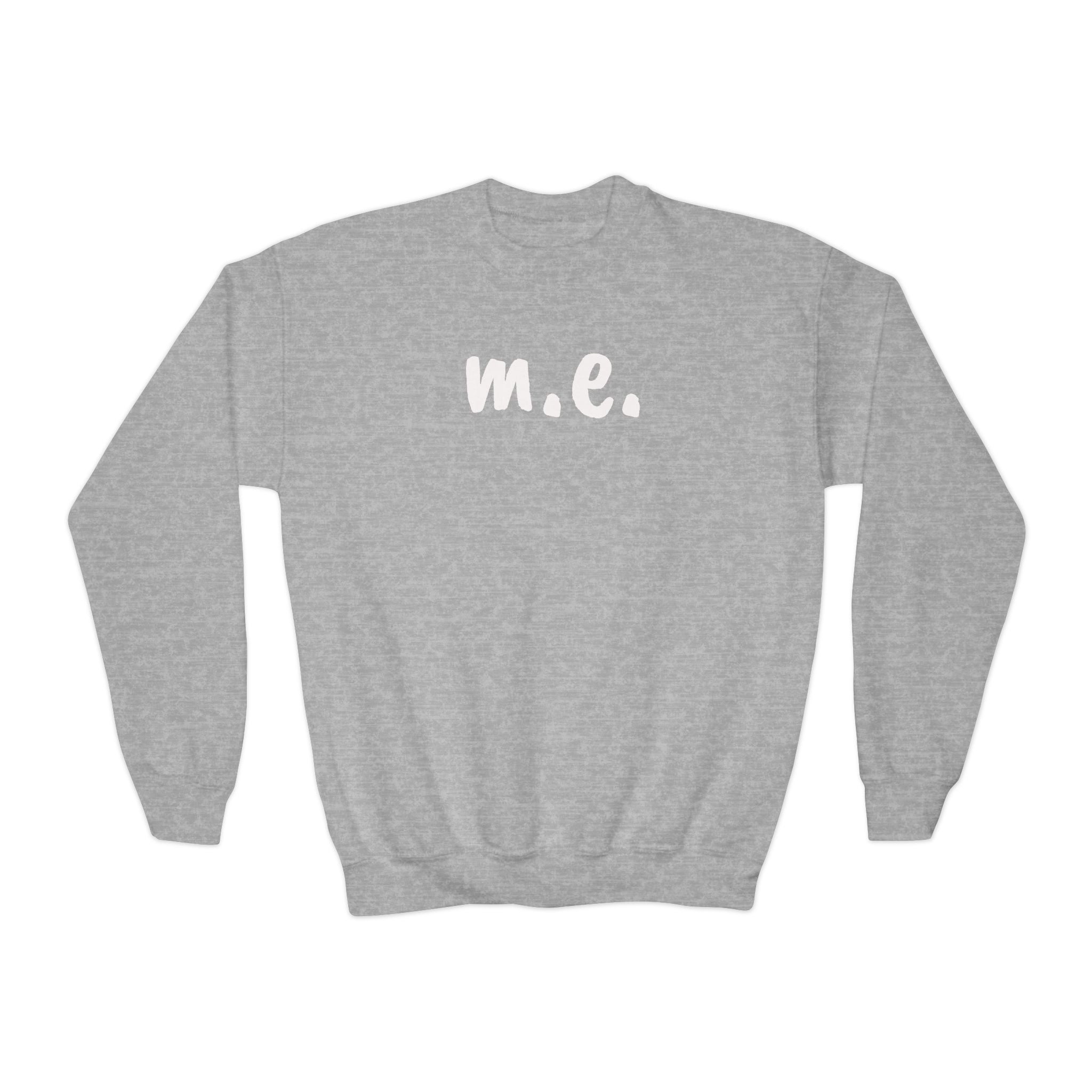 Sweatshirt - Youth Crewneck - It's all about m.e.! - White Lettering