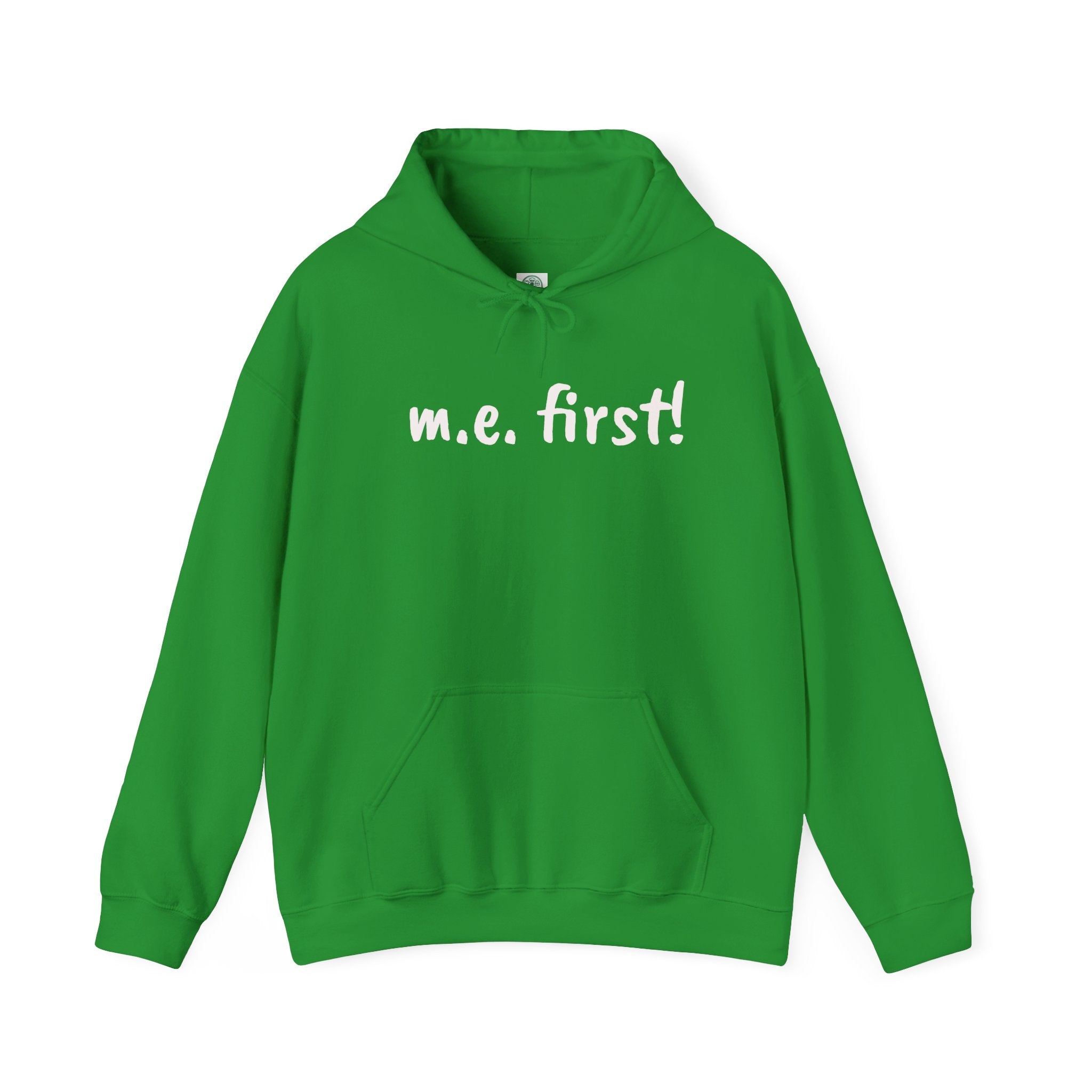 Hoodie— m.e. first! -White Lettering