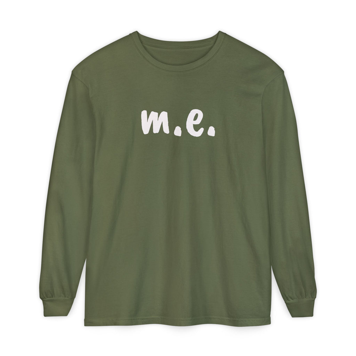 T-Shirt - Unisex Long Sleeve - m.e. - White Lettering