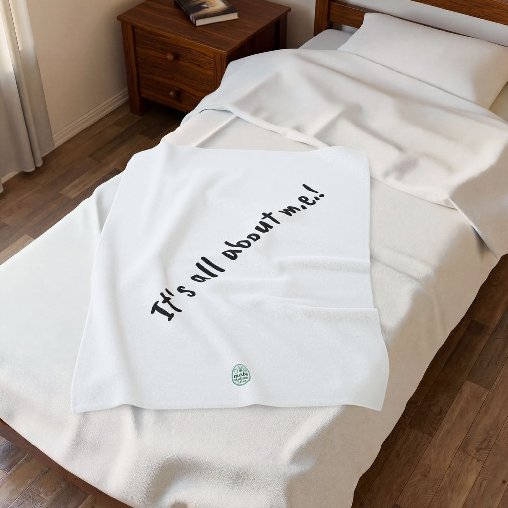 Blanket - It's all about m.e.! Velveteen Cozy Plush Throw