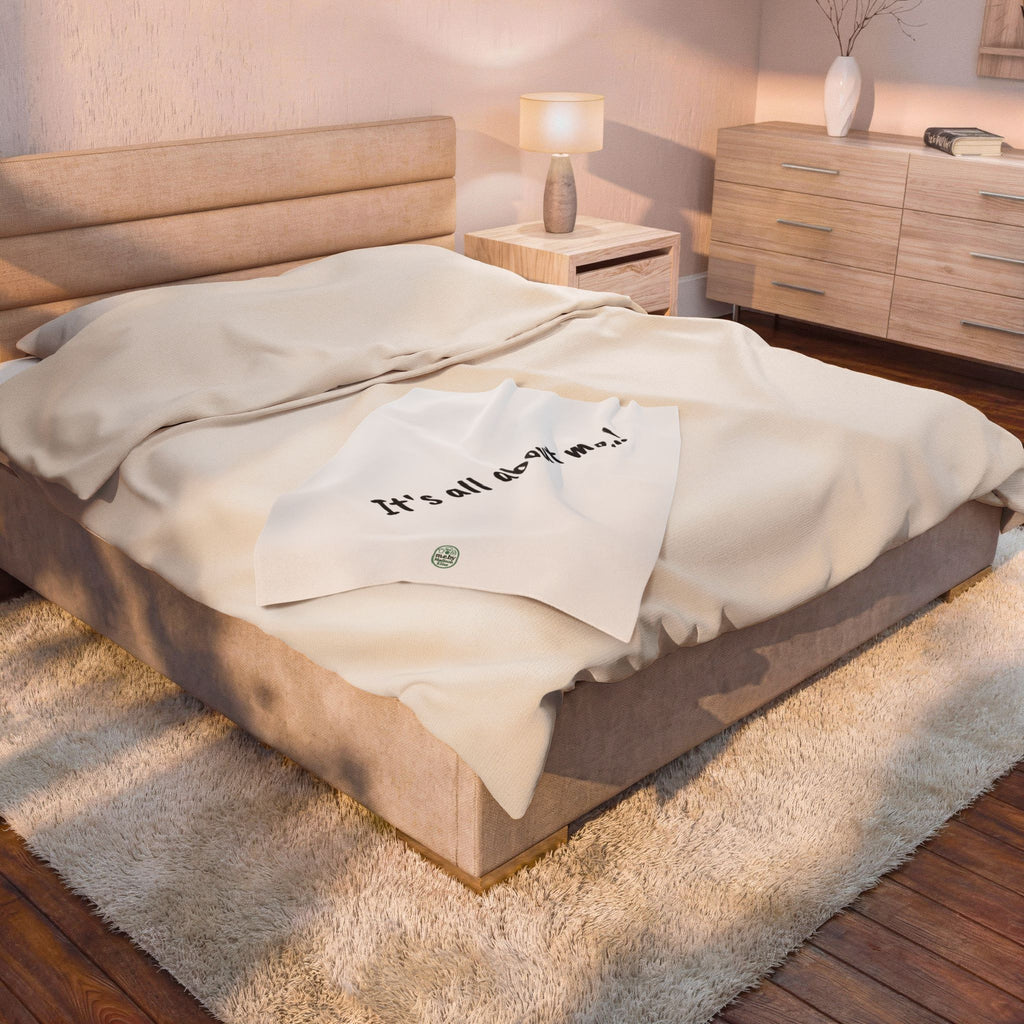 Blanket - It's all about m.e.! Velveteen Cozy Plush Throw