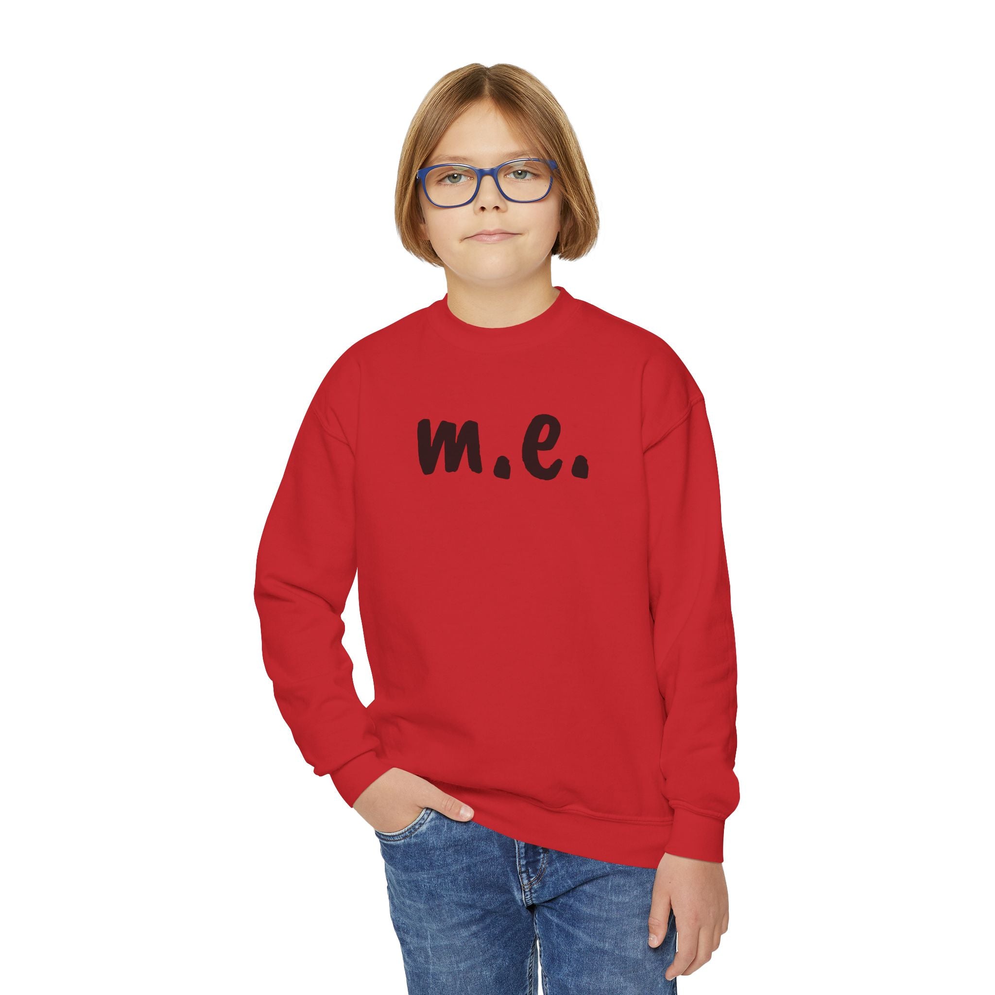 Sweatshirt - Youth Crewneck - It's all about m.e.! - Black Lettering