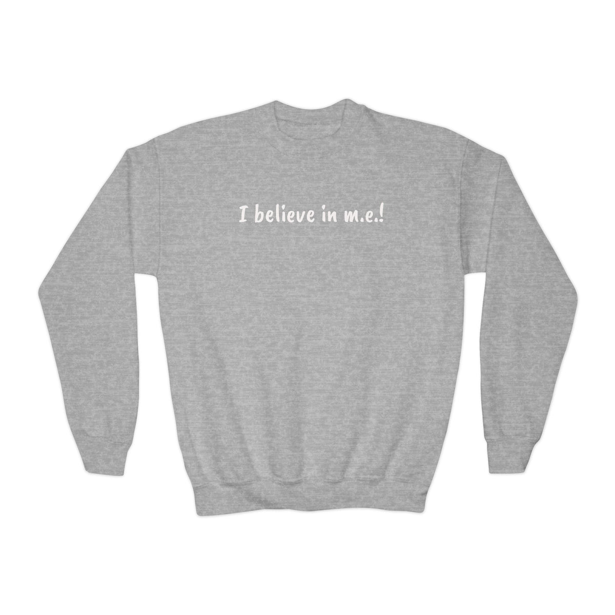 Sweatshirt - Youth Crewneck - It's all about m.e.! - White Lettering
