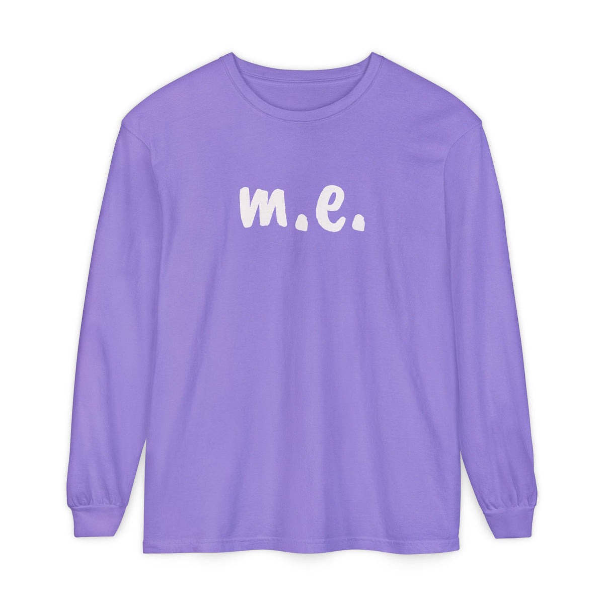 T-Shirt - Unisex Long Sleeve - m.e. - White Lettering