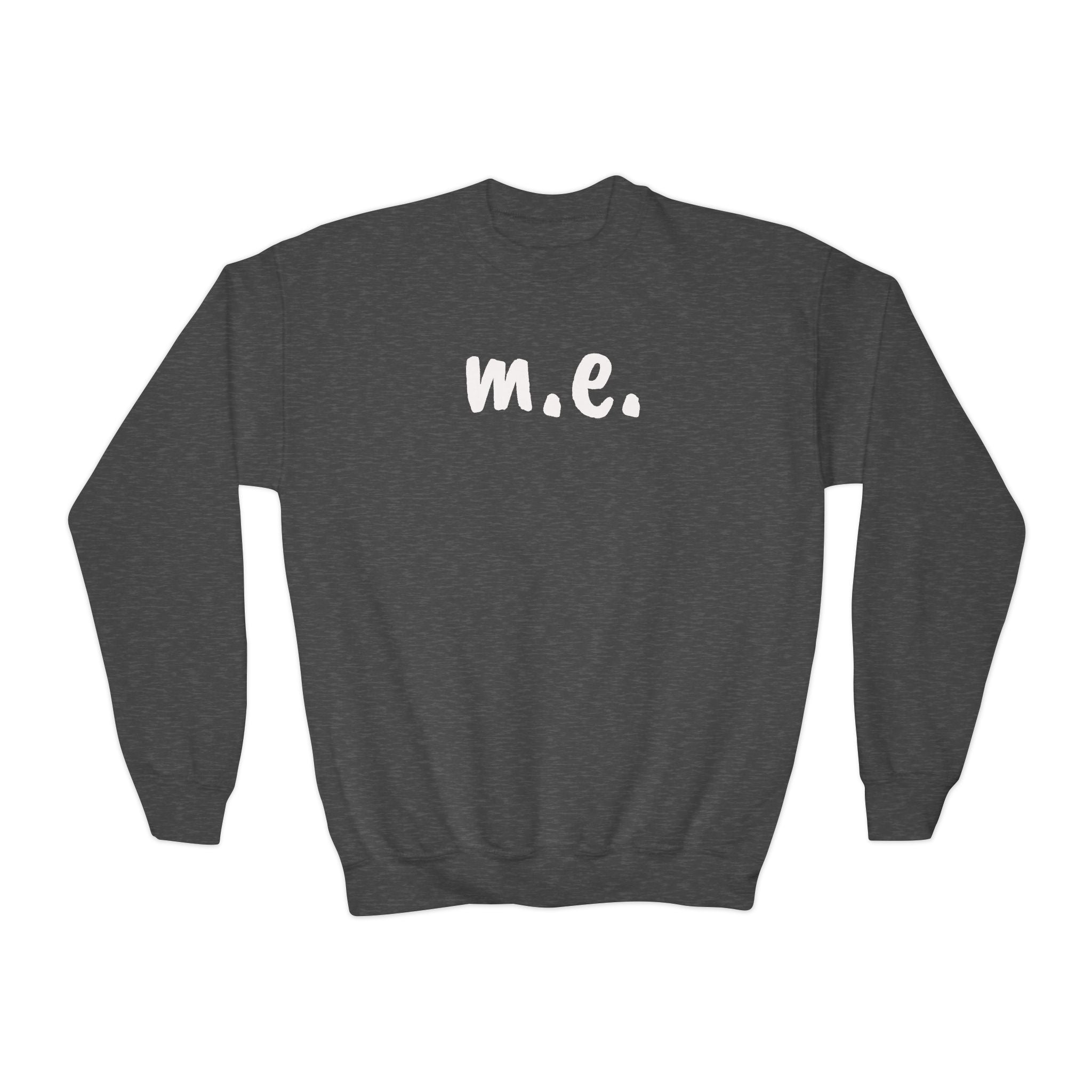 Sweatshirt - Youth Crewneck - It's all about m.e.! - White Lettering