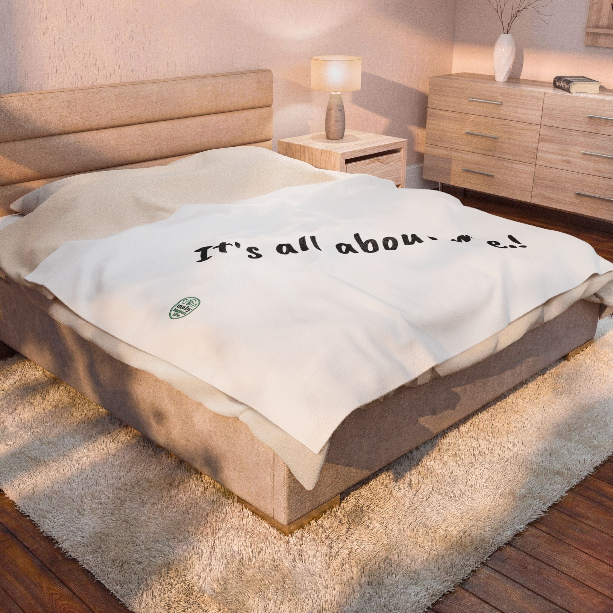Blanket - It's all about m.e.! Velveteen Cozy Plush Throw