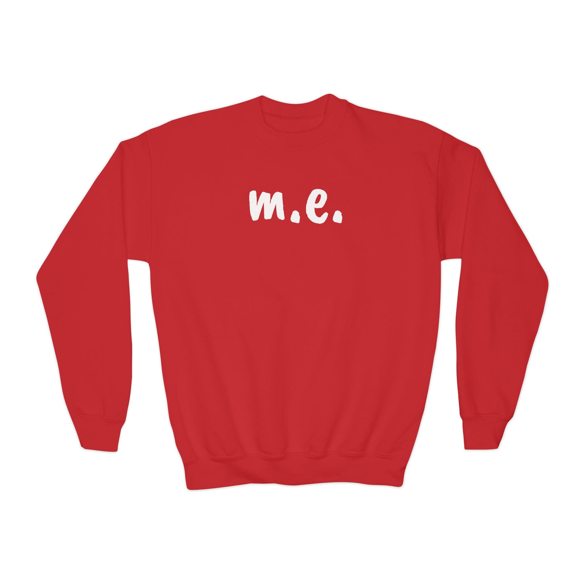 Sweatshirt - Youth Crewneck - It's all about m.e.! - White Lettering
