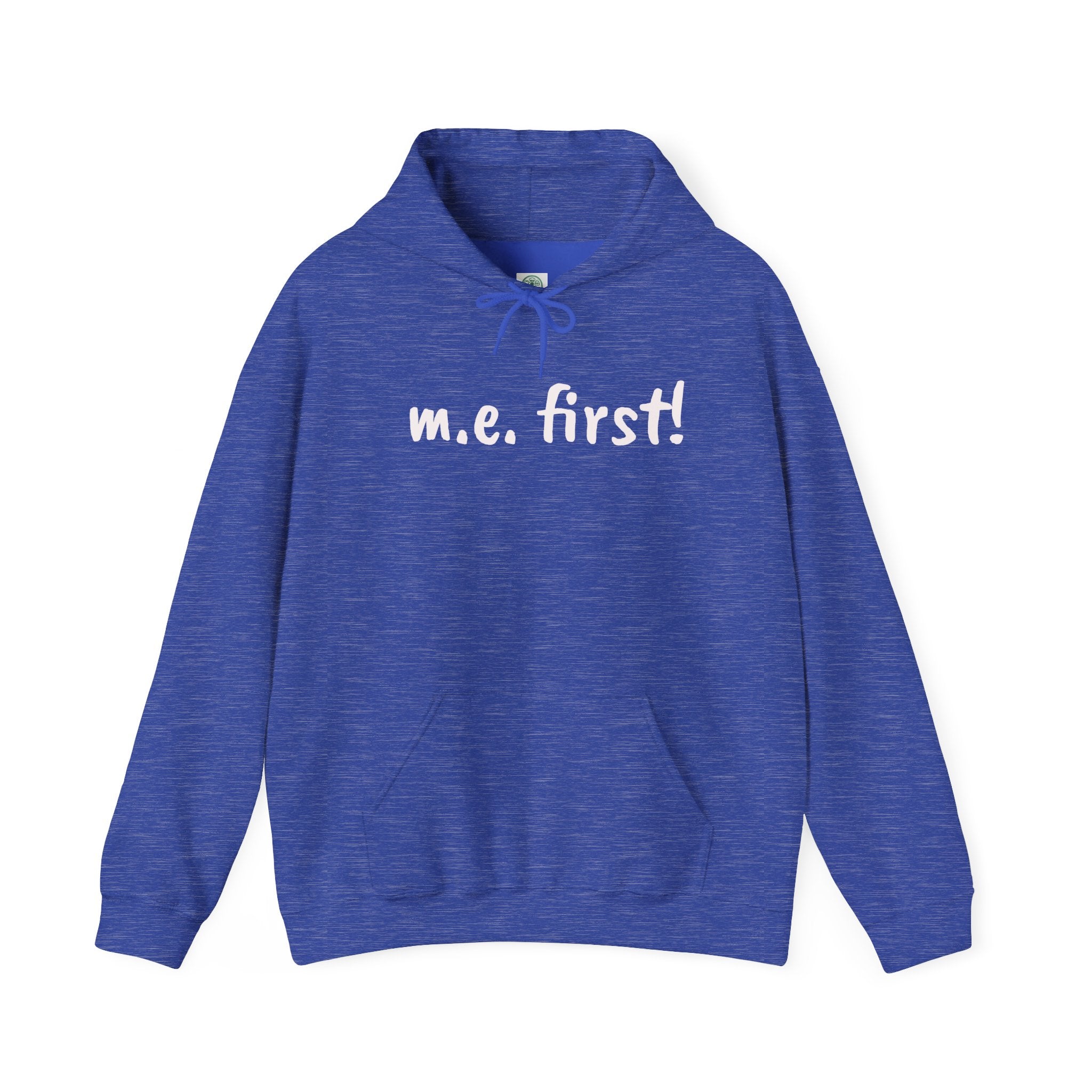 Hoodie— m.e. first! -White Lettering