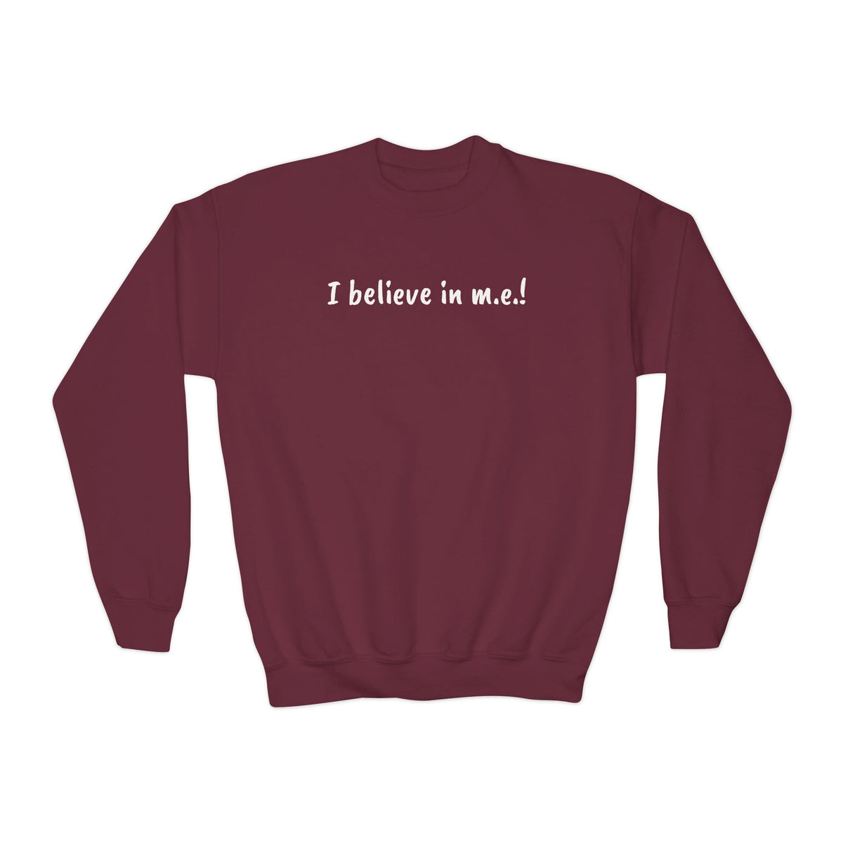 Sweatshirt - Youth Crewneck - It's all about m.e.! - White Lettering