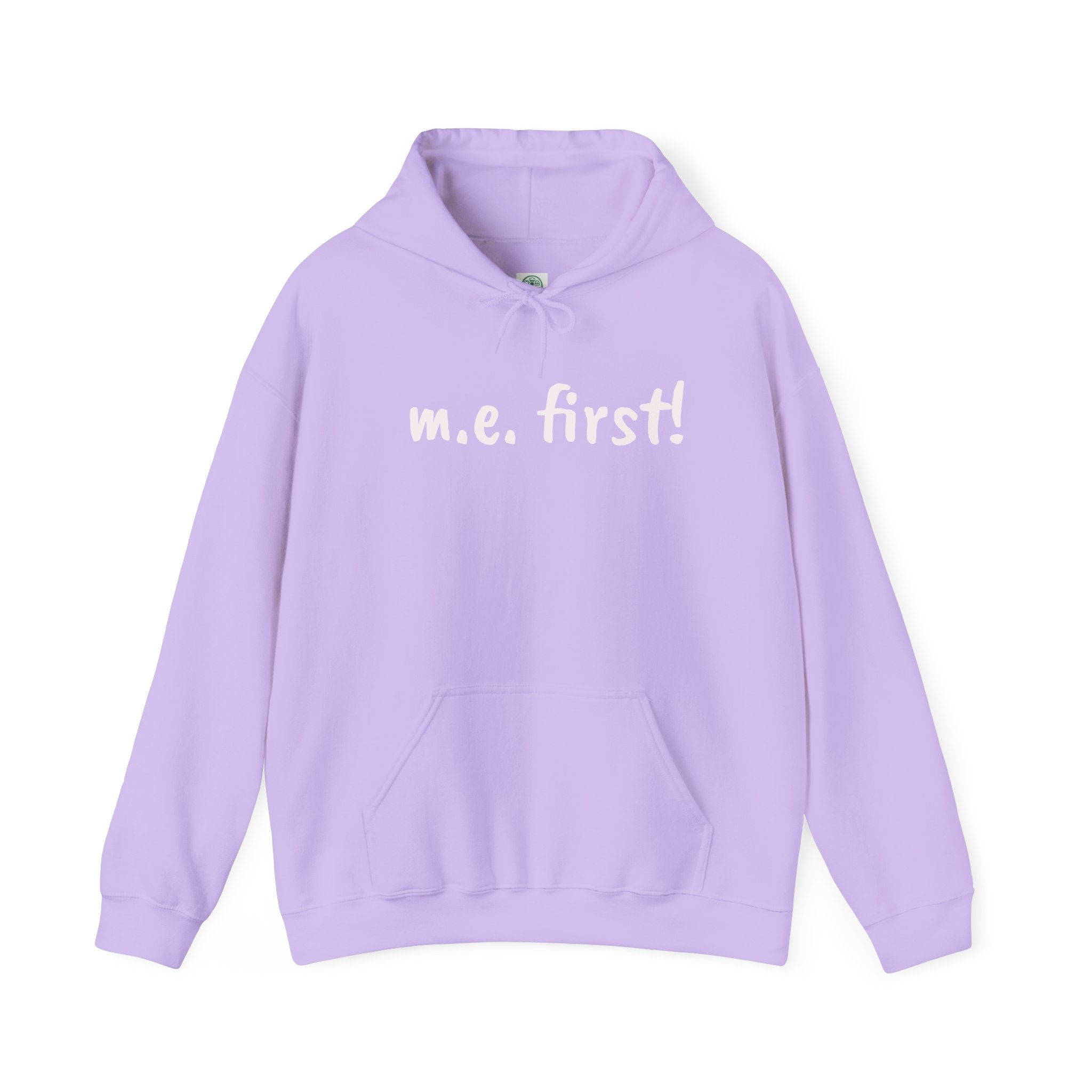 Hoodie— m.e. first! -White Lettering