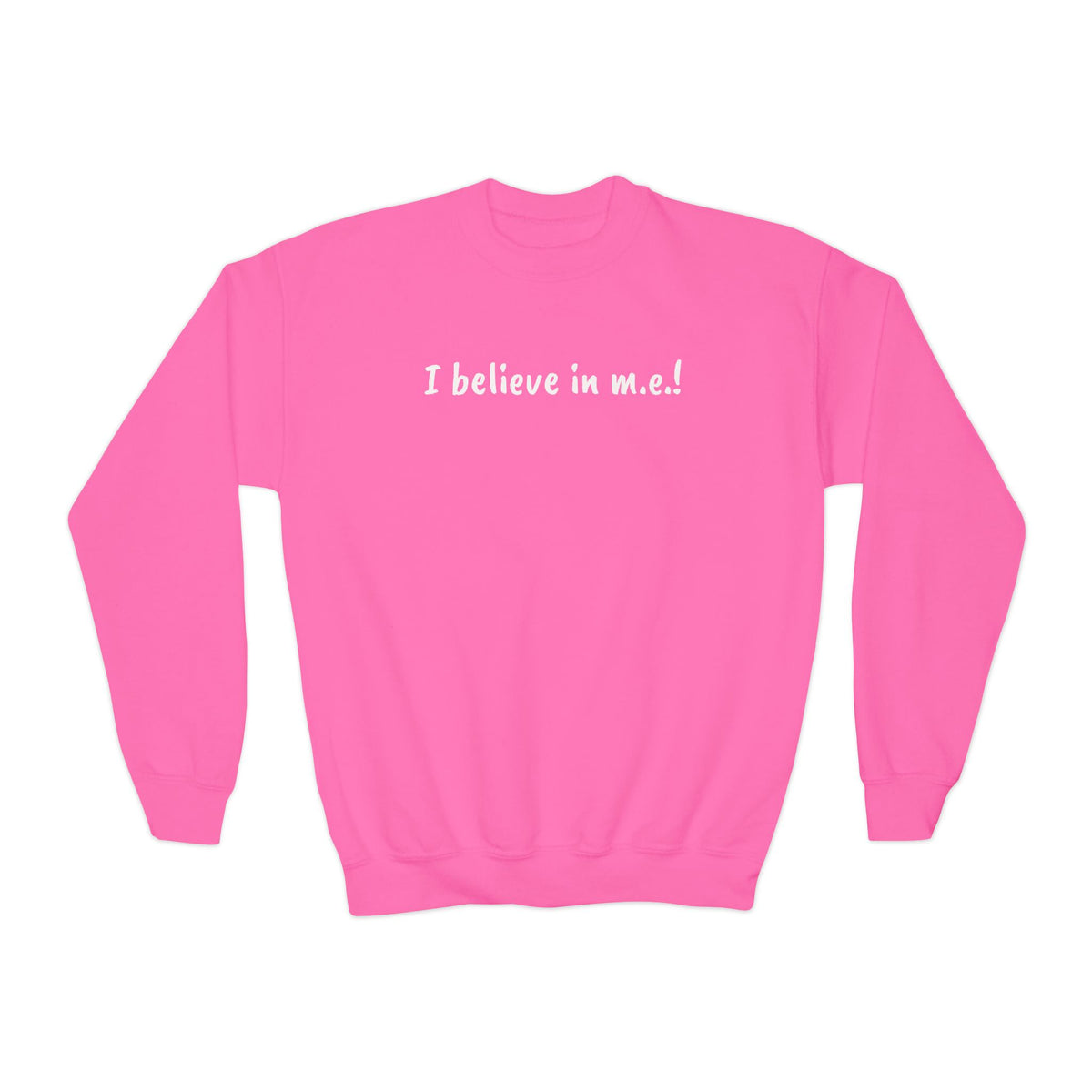 Sweatshirt - Youth Crewneck - It's all about m.e.! - White Lettering