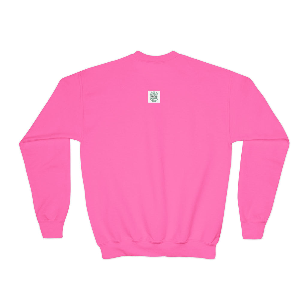 Sweatshirt - Youth Crewneck - m.e. first! - White Lettering