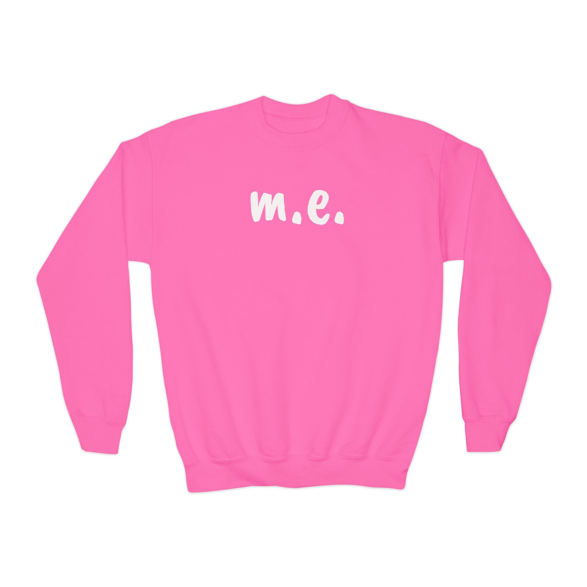 Sweatshirt - Youth Crewneck - It's all about m.e.! - White Lettering