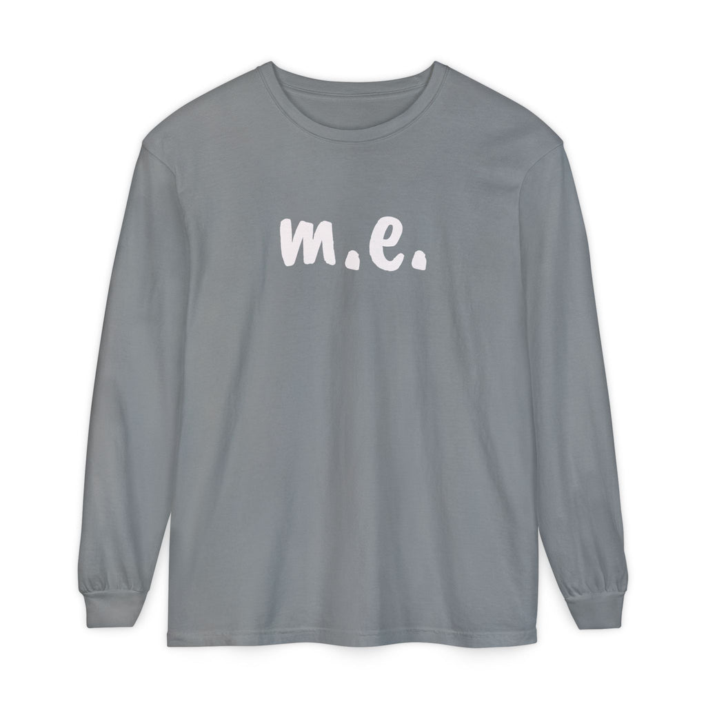 T-Shirt - Unisex Long Sleeve - m.e. - White Lettering