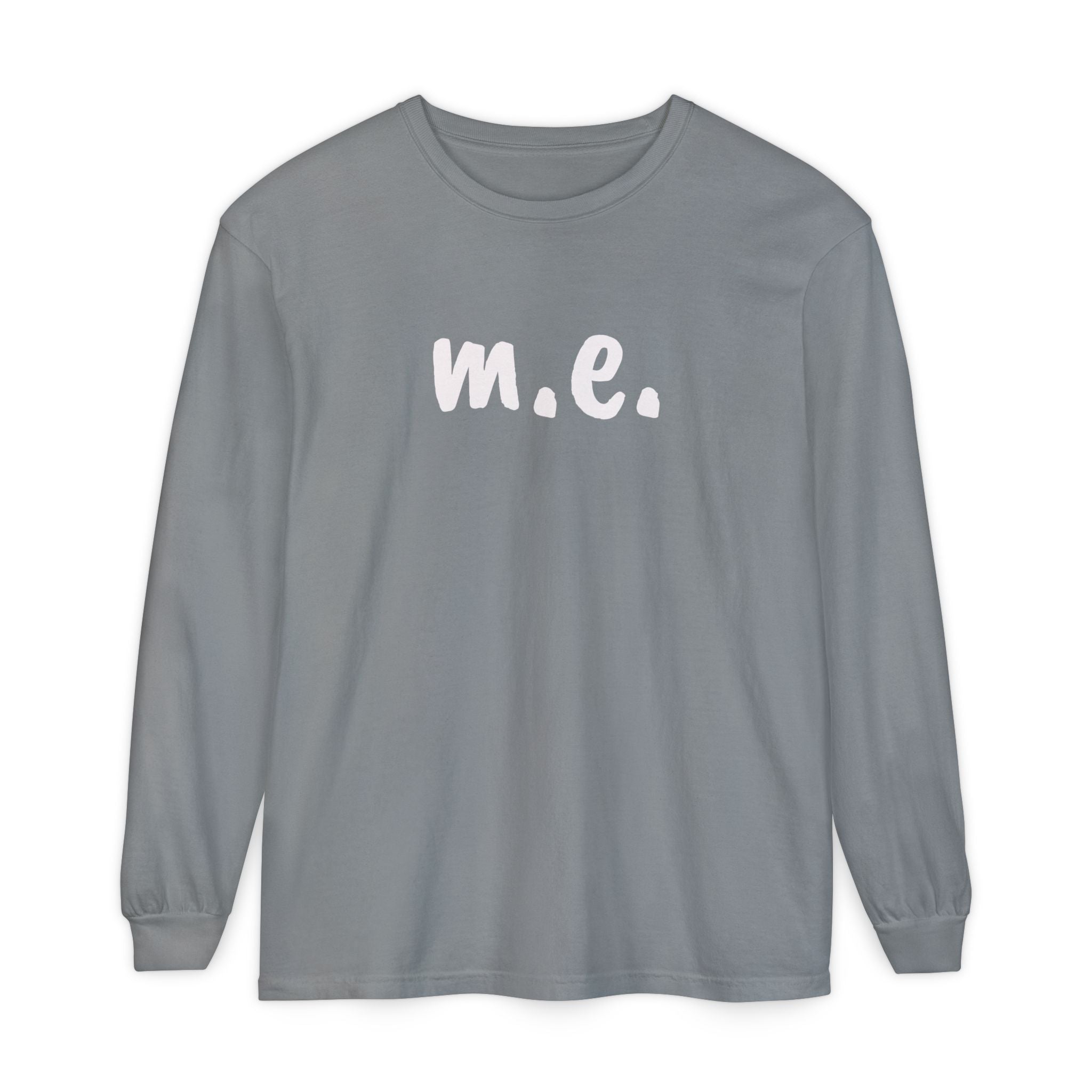 T-Shirt - Unisex Long Sleeve - m.e. - White Lettering