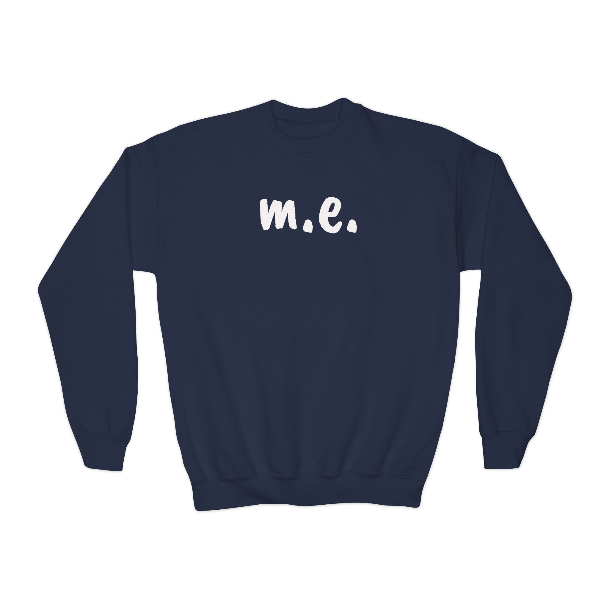 Sweatshirt - Youth Crewneck - It's all about m.e.! - White Lettering