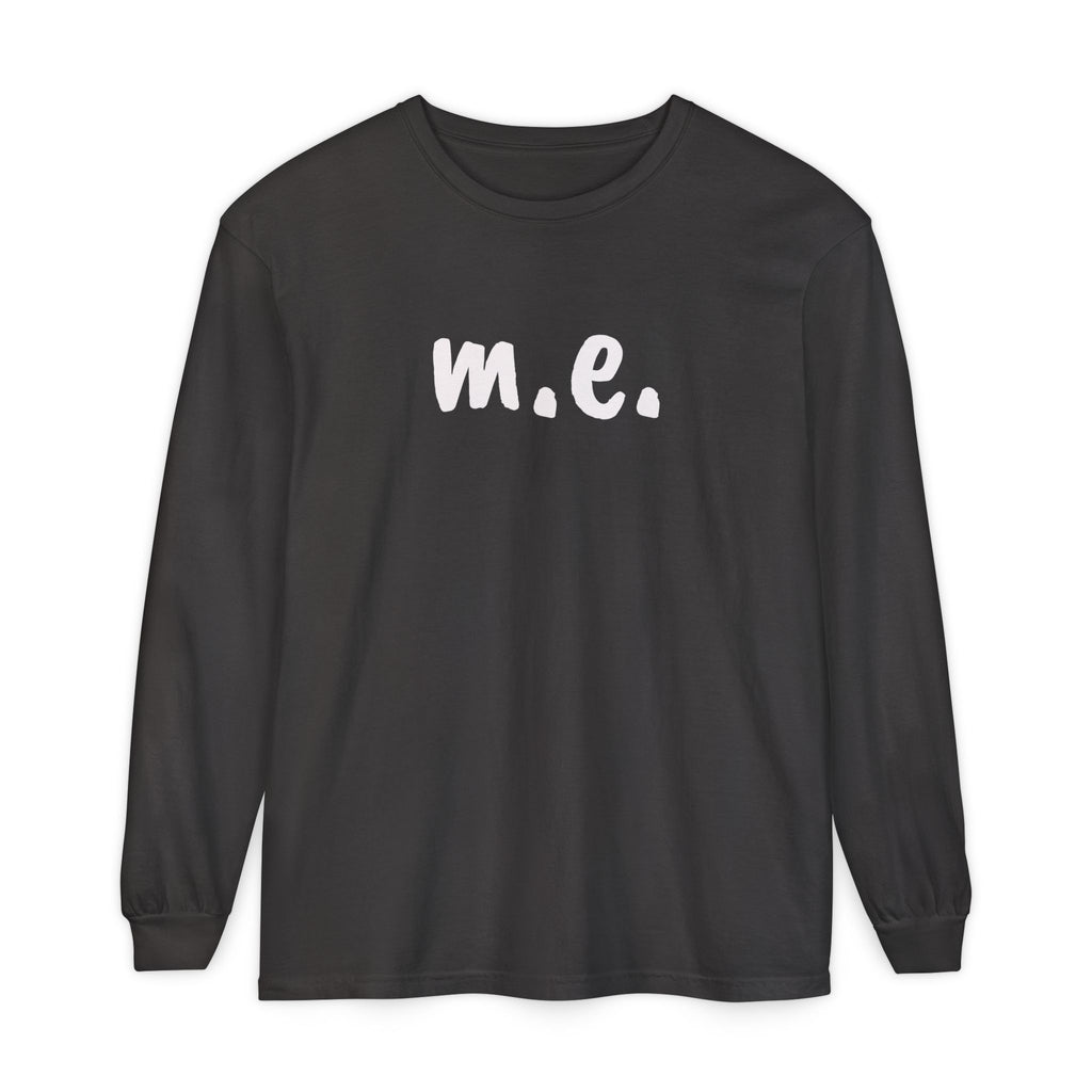 T-Shirt - Unisex Long Sleeve - m.e. - White Lettering