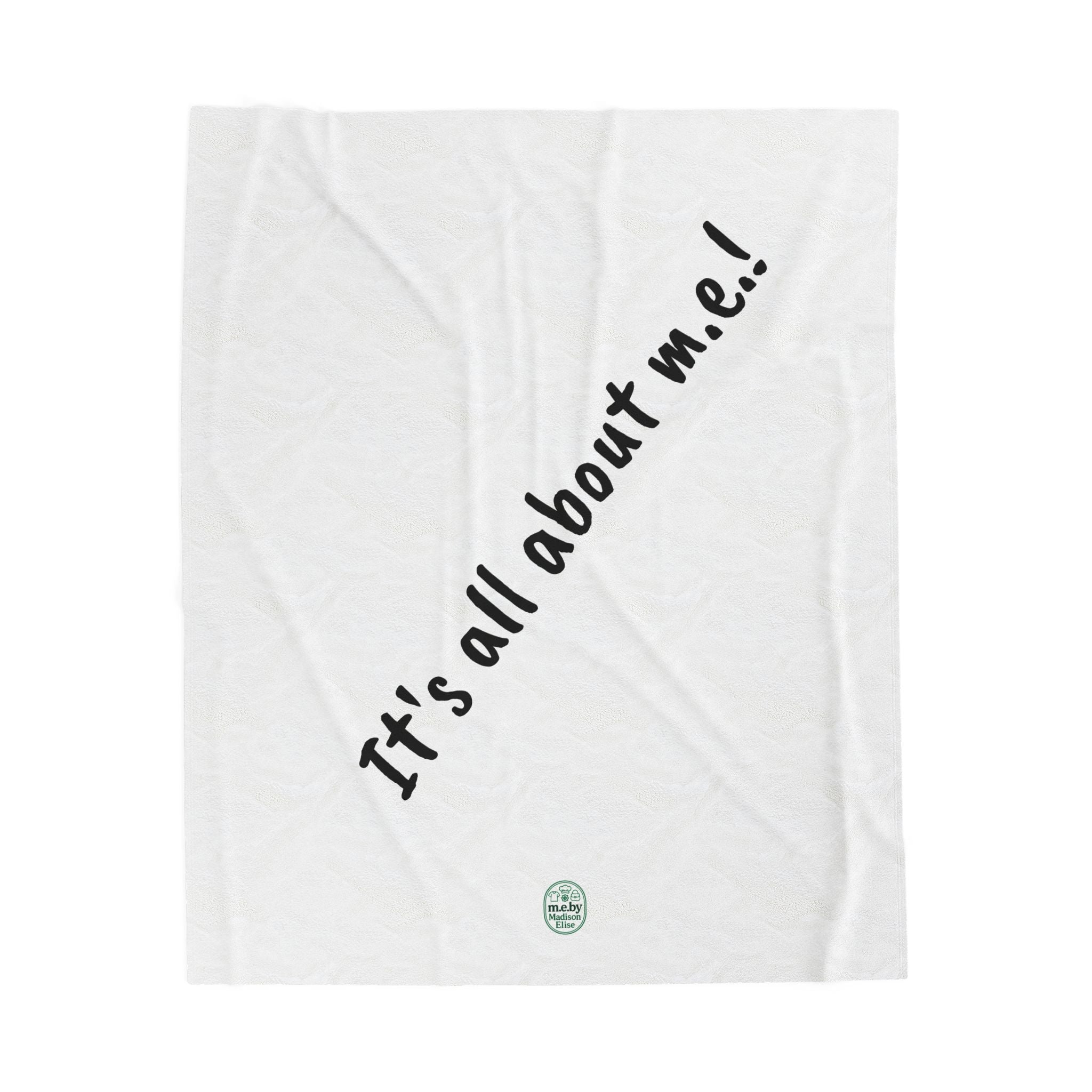 Blanket - It's all about m.e.! Velveteen Cozy Plush Throw