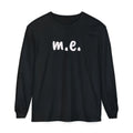 T-Shirt - Unisex Long Sleeve - m.e. - White Lettering