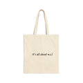 Tote - it's all about m.e.! - Cotton Canvas  Bag