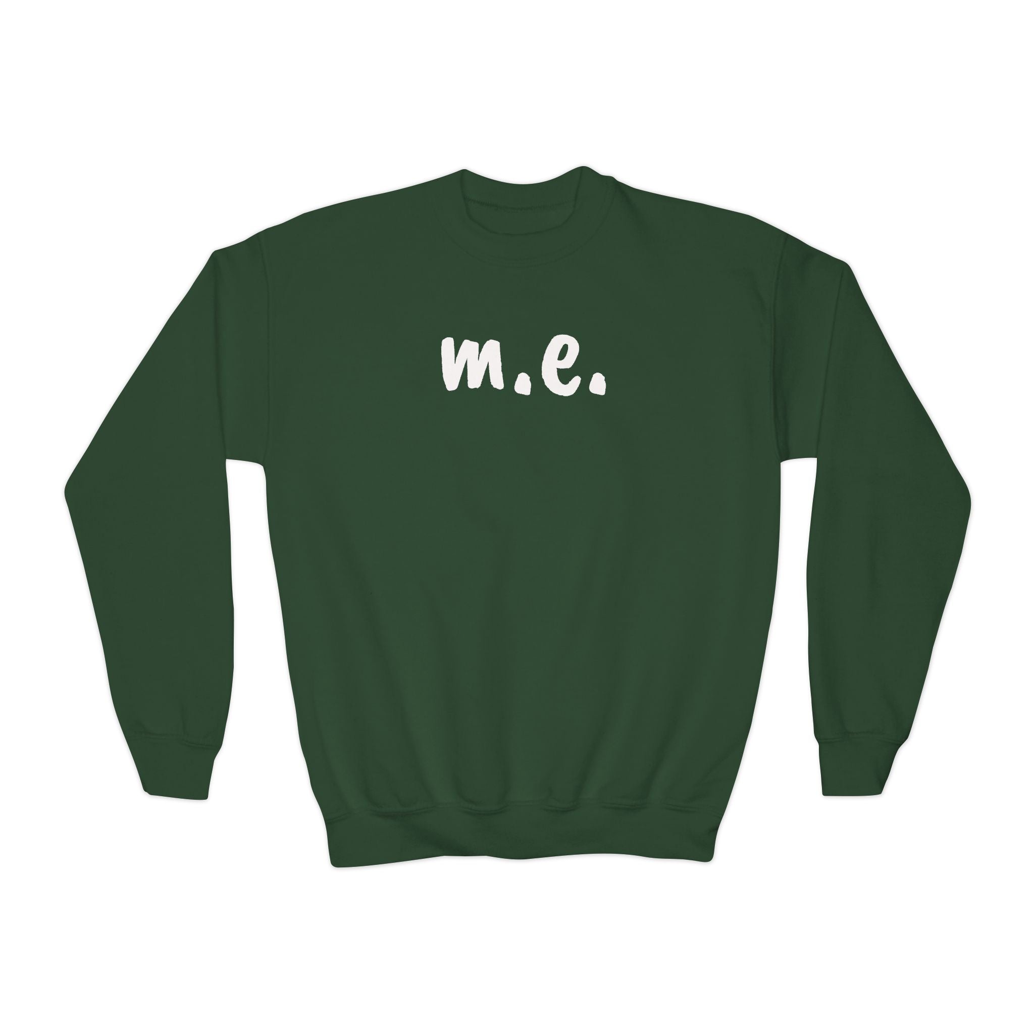 Sweatshirt - Youth Crewneck - It's all about m.e.! - White Lettering