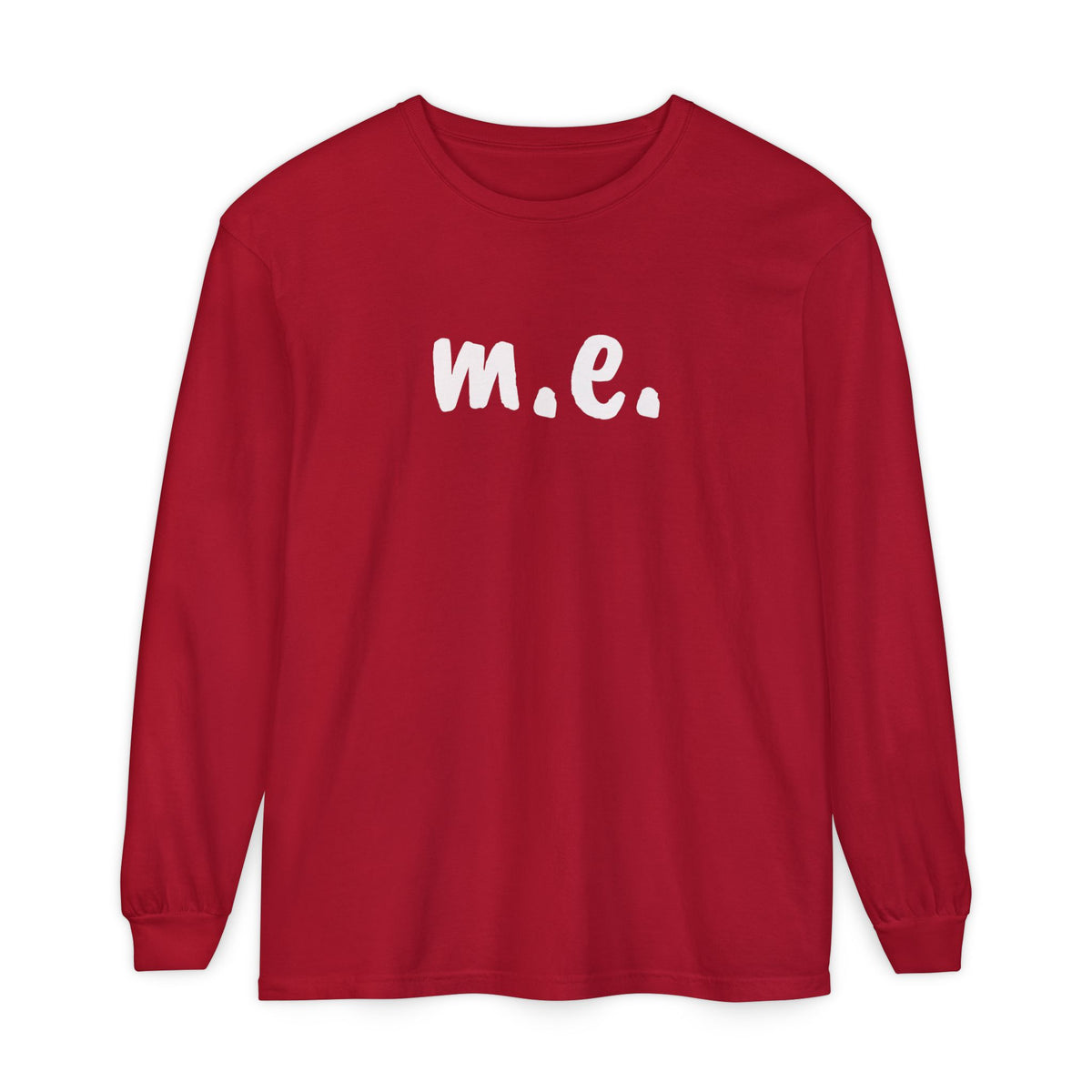 T-Shirt - Unisex Long Sleeve - m.e. - White Lettering